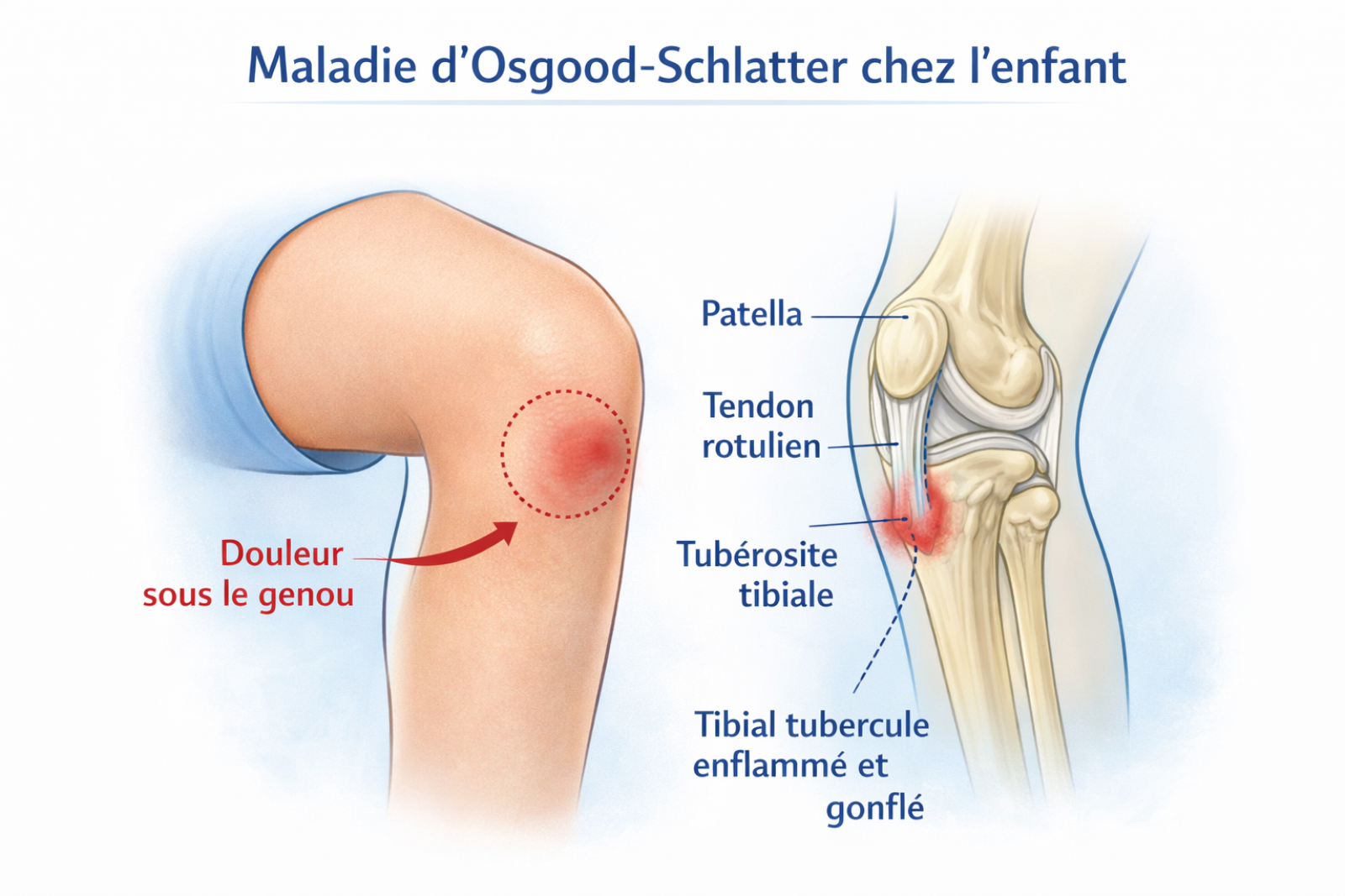 La maladie d’Osgood-Schlatter chez l’enfant 