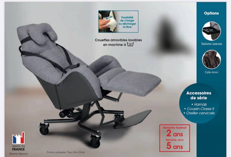 fauteuil a pousser confortable medical