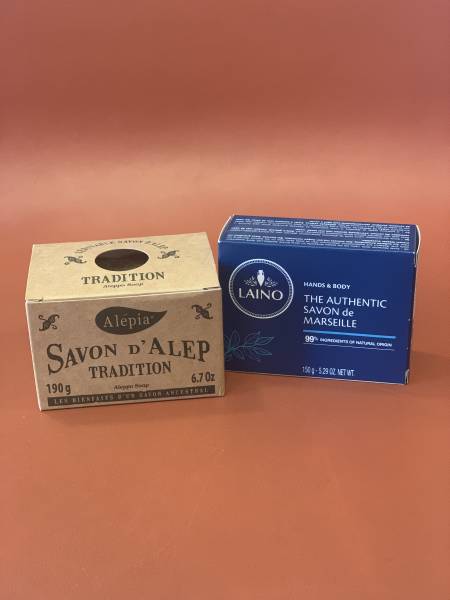 Savonette d'alep et savon de marseille en cube à Carnoules proche de Toulon