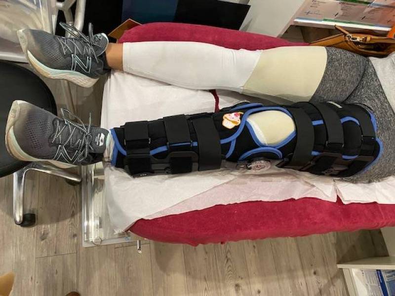 attelle d'immobilisation couvrante indiquée pour immobilisation et entorse grave sur Carnoules près de Cabasse