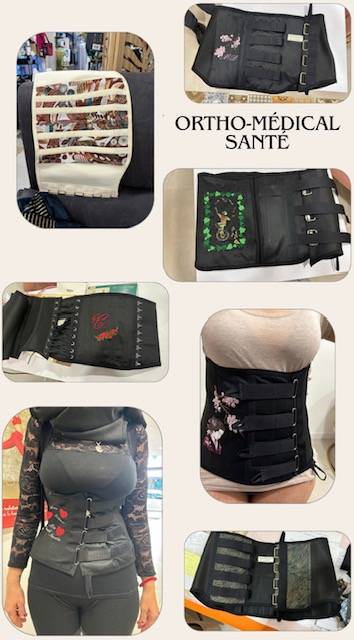 Corset médical sur mesure pour femmes et hommes, fabrication sur Toulon près de La Garde dans le Var