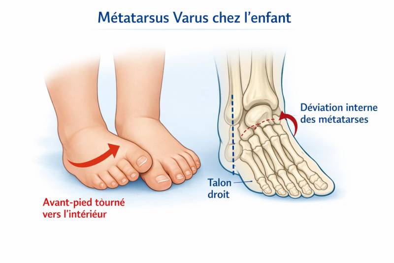 Métatarsus varus chez l’enfant, solution chez Ortho Medical Sante dans le Var