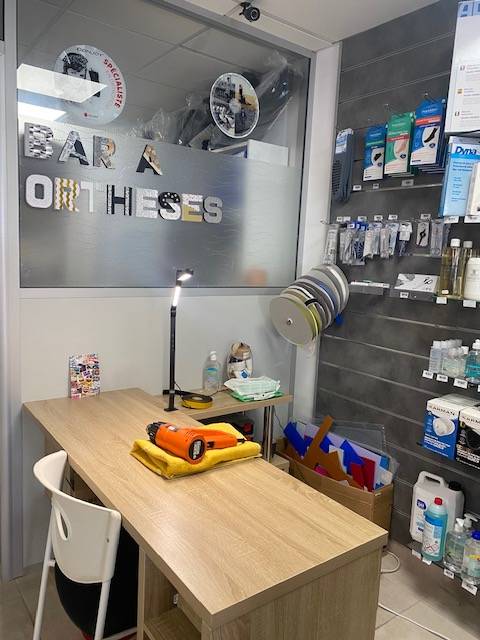 orthese sur mesure en remplacement de plâtre sur nos 3 magasins de Solliès-Pont, Carnoules et Toulon