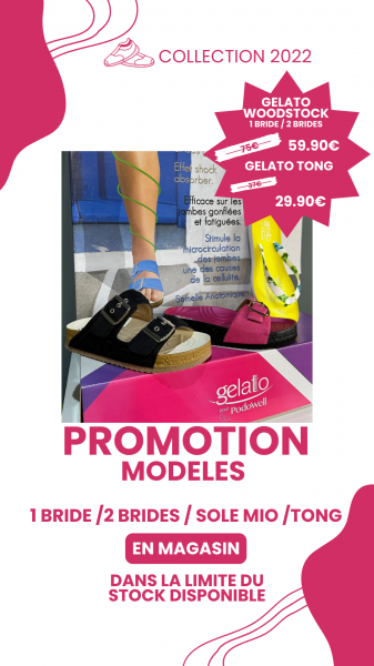 Promotion chaussures été de la marque Podowell .
