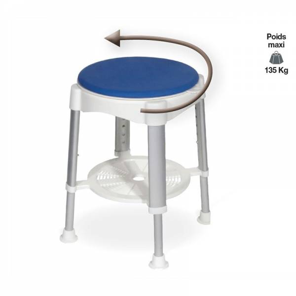 tabouret de douche rotatif et réglable en hauteur sur toulon et ses alentours